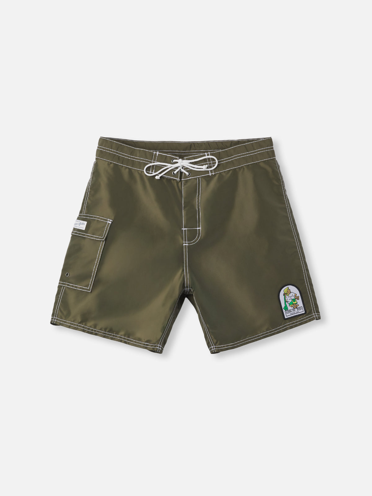 Katin Waterman Trunk in Olive Night, flat, front #color_olive night