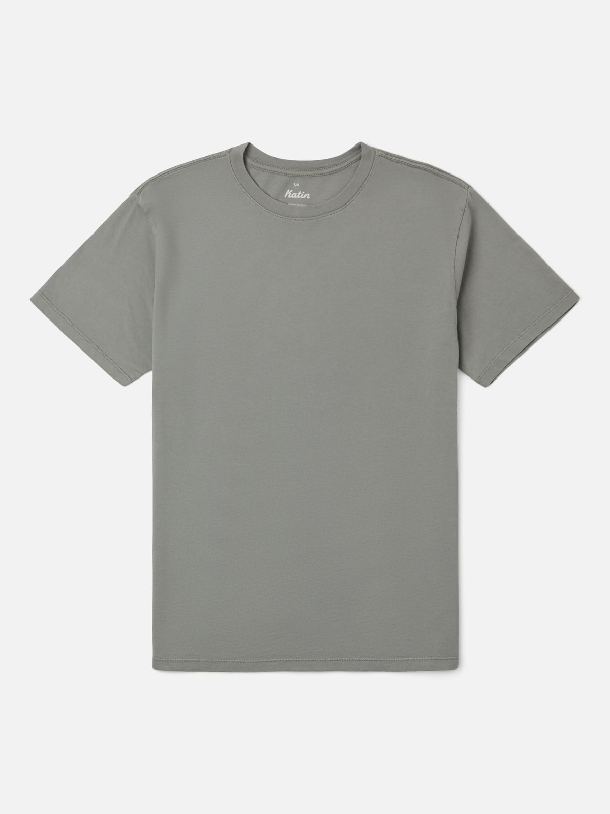 Katin Standard Tee in Graphite, flat, back #color_graphite