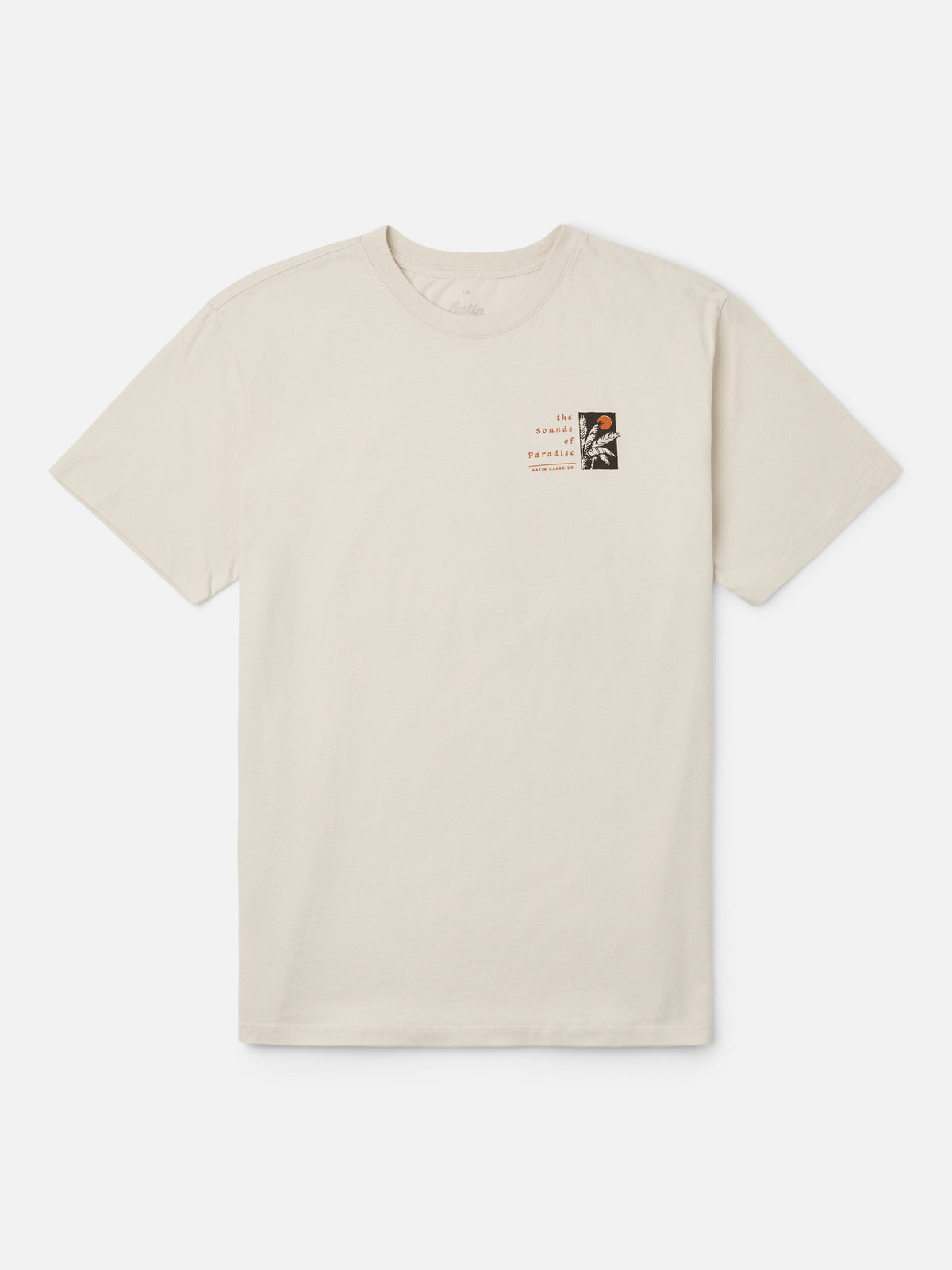 Katin Harmony Tee in Vintage White midweight jersey, flat, front #color_vintage white
