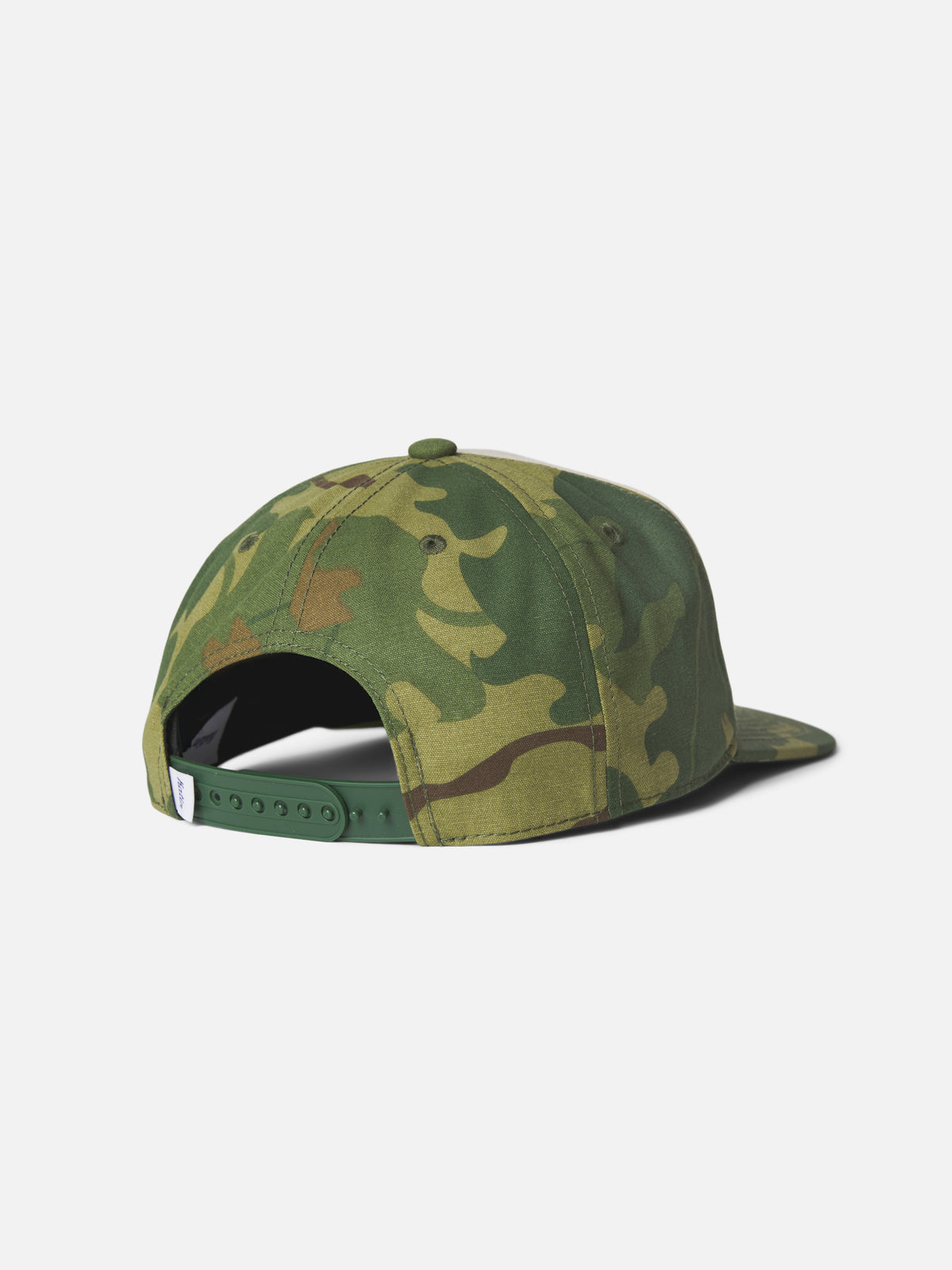 Katin Field Hat in Vintage White/Camo, flat, back #color_vintage white/camo
