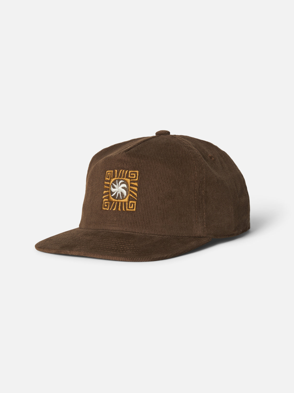Katin Root Hat in Brown 16 wale corduroy, flat, front #color_brown