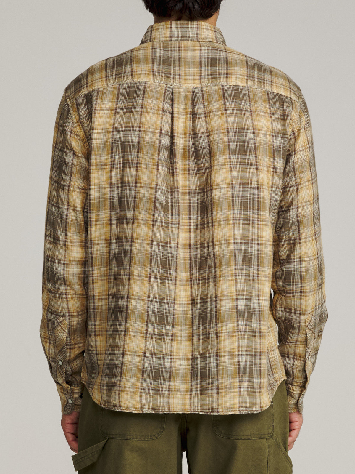 Katin Darren Shirt in Bluff, on model, back #color_bluff