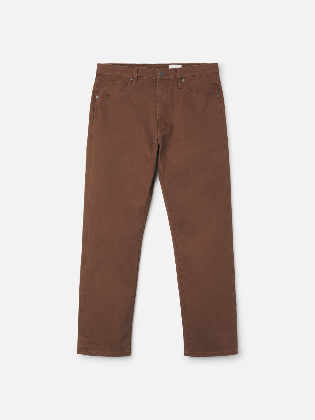 Katin Ren 57 Classic Straight Bull Denim in Mocha bull denim, flat, front #color_mocha
