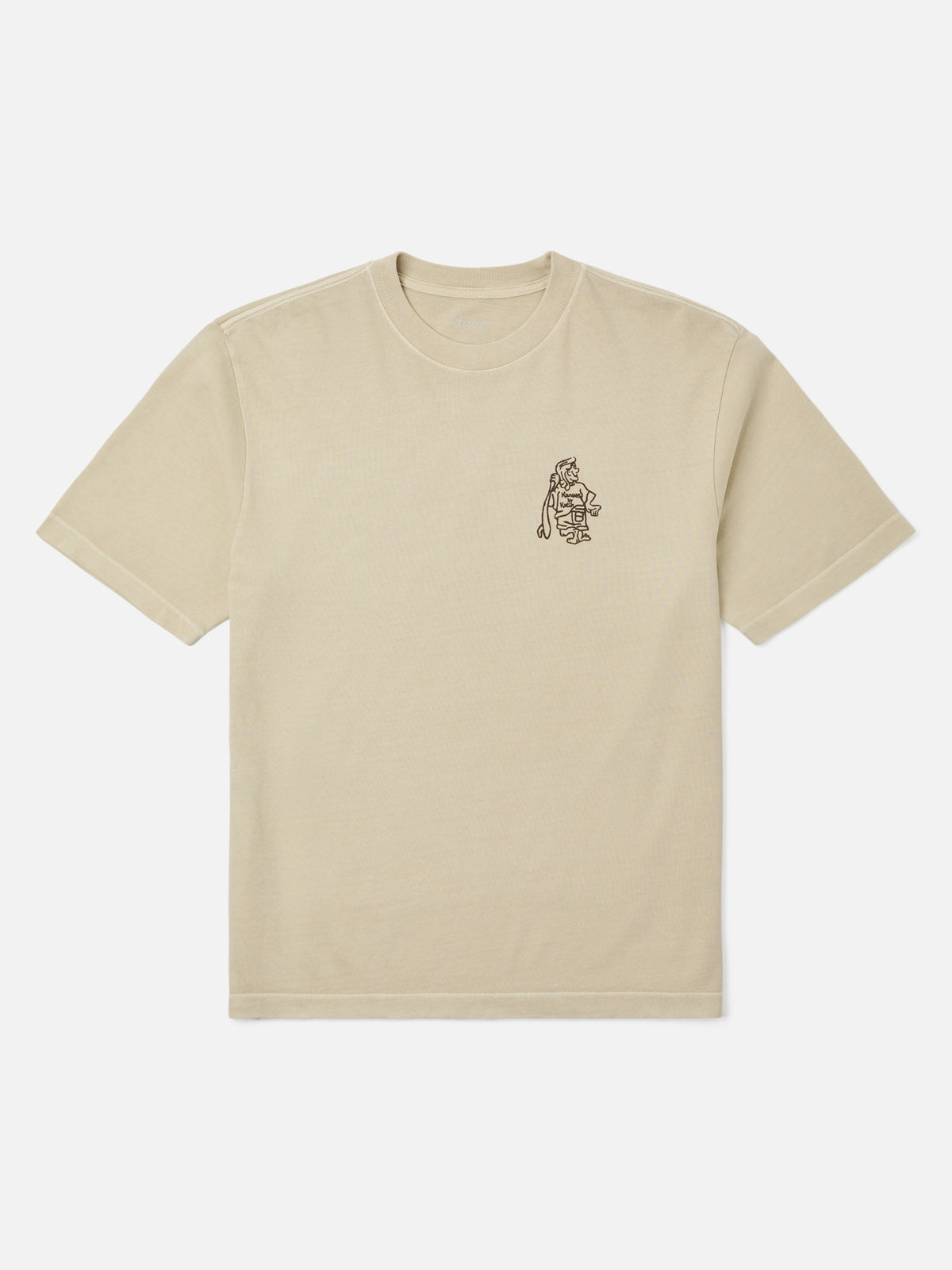 Katin Hot Line Box Fit Tee in Pelican Vintage Wash, flat, front #color_pelican vintage wash
