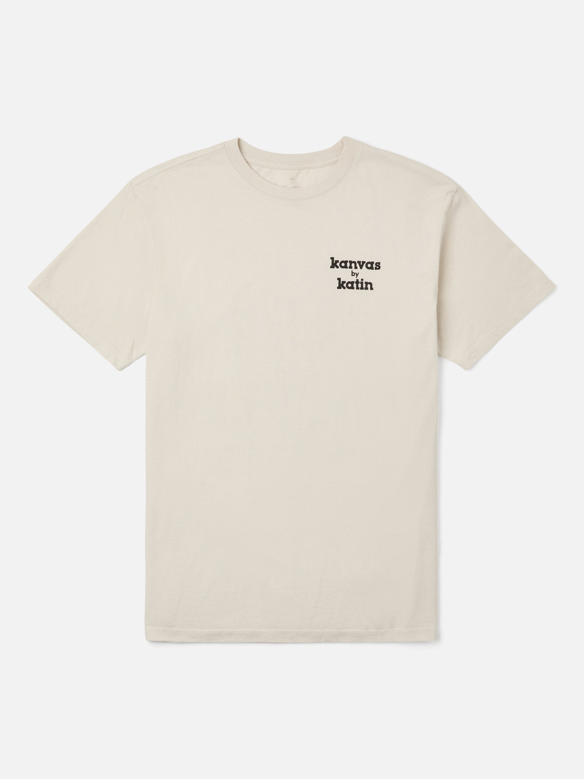 Katin K-Man Tee in Vintage White midweight jersey, flat, front #color_vintage white