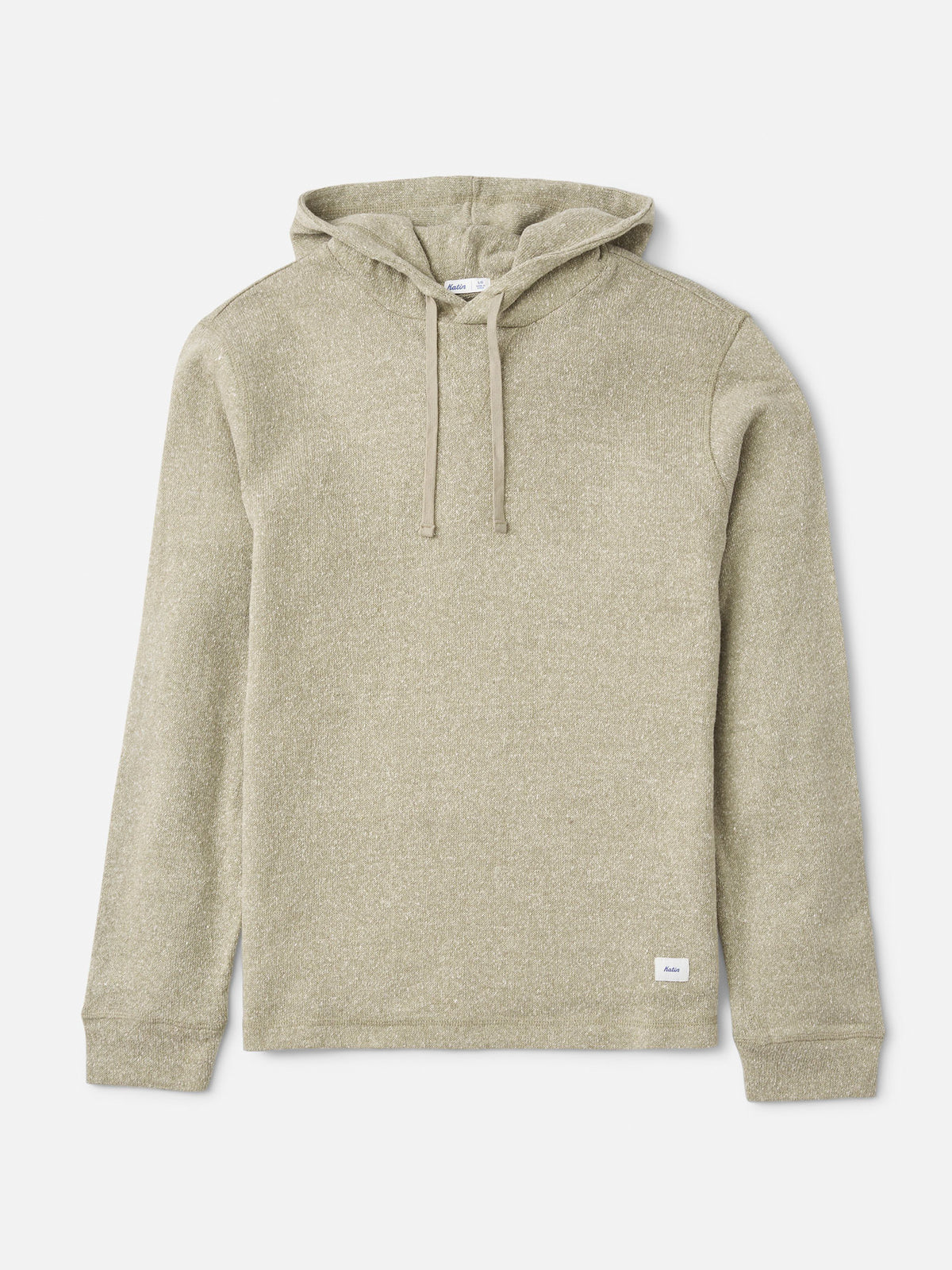 Katin Sock Hood Sweater in Light Olive, flat, front #color_light olive