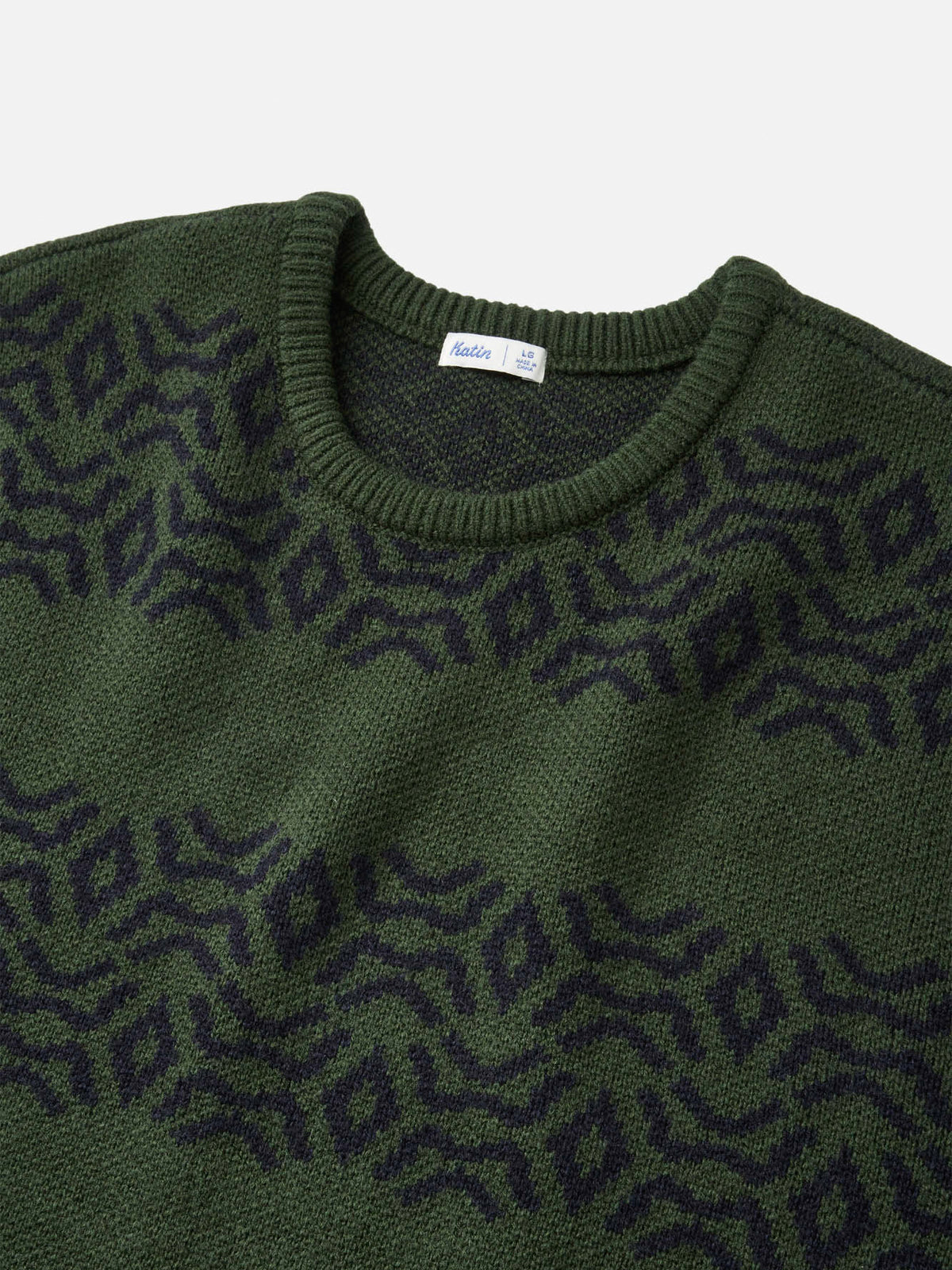 Katin Villager Sweater in Pine, detail #color_pine